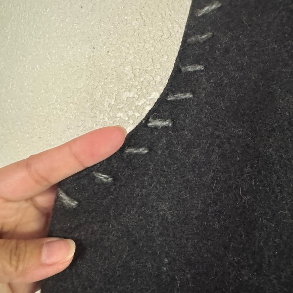 Vintage Together! Vest Size L Floral Embroidery Wool Pockets Buttons Cabin Boho - Picture 6 of 8